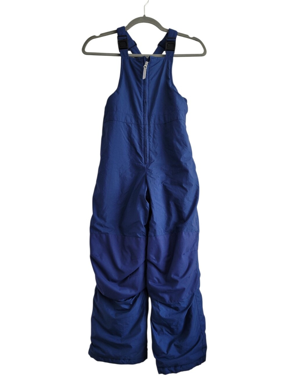 Lands' End Kids 8 Blue Snow Bibs Winter Ski Overalls Grow-a-Longs Outdoor